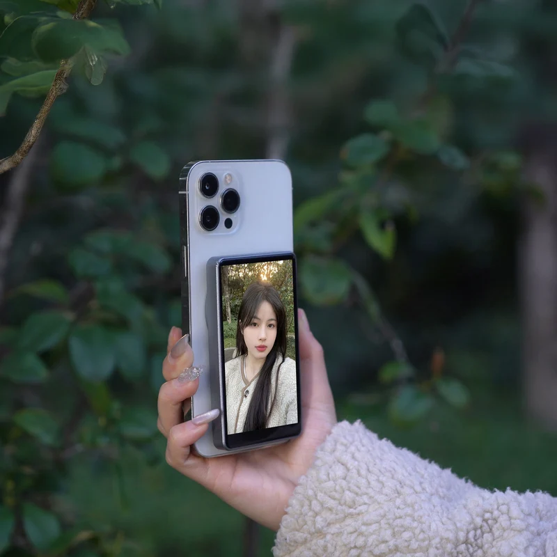 MOJOGEAR VS2 Selfie Vlog Monitor für iPhone und Android - Grau