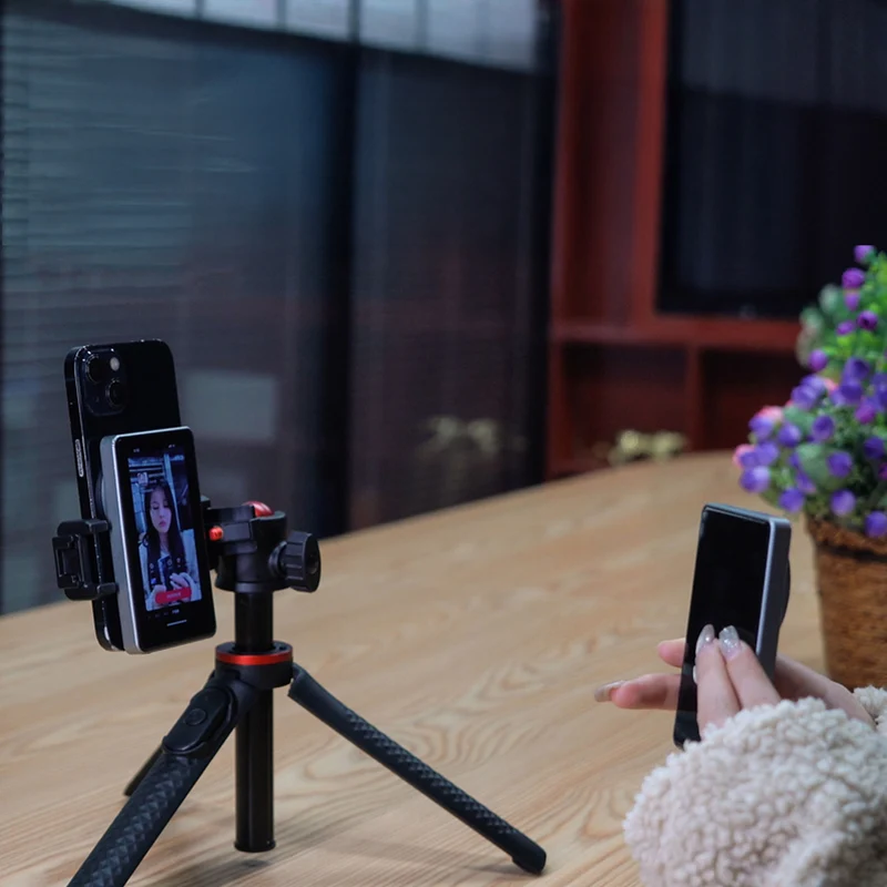 MOJOGEAR VS2 Selfie Vlog Monitor für iPhone und Android - Grau
