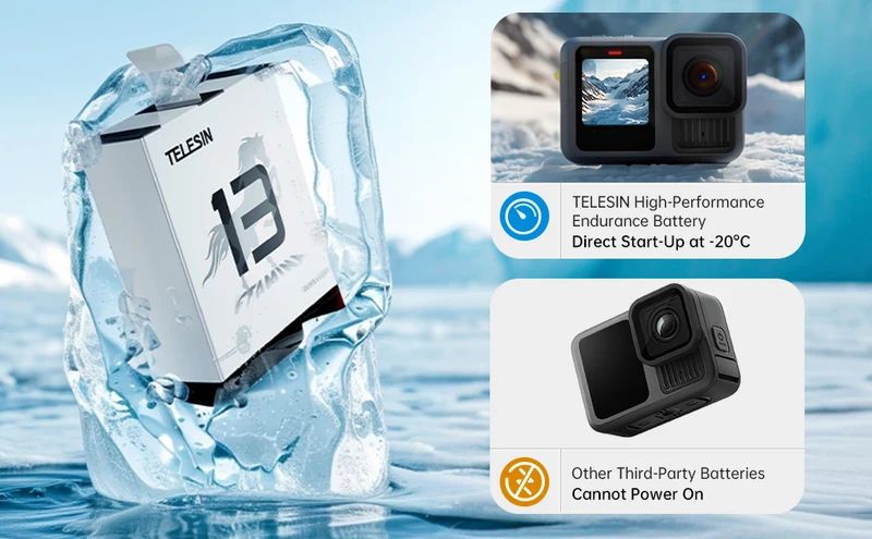 Telesin Akku für GoPro 13 - 1950 mAh