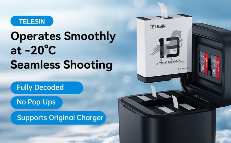 Telesin Akku für GoPro 13 - 1950 mAh