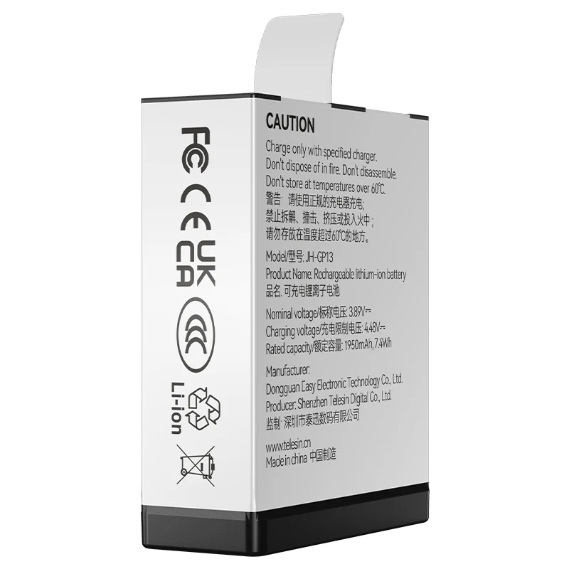 Telesin Akku für GoPro 13 - 1950 mAh