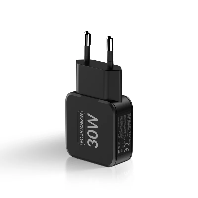 MOJOGEAR CHARGE+ Mini 30W USB-C-Ladegerät mit 2 USB/USB-C-Anschlüssen