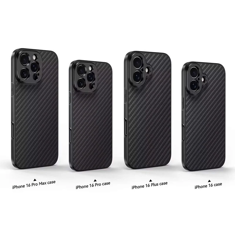 MOJOGEAR 17-mm-Objektivhülle für iPhone 16 Pro Max – Carbon