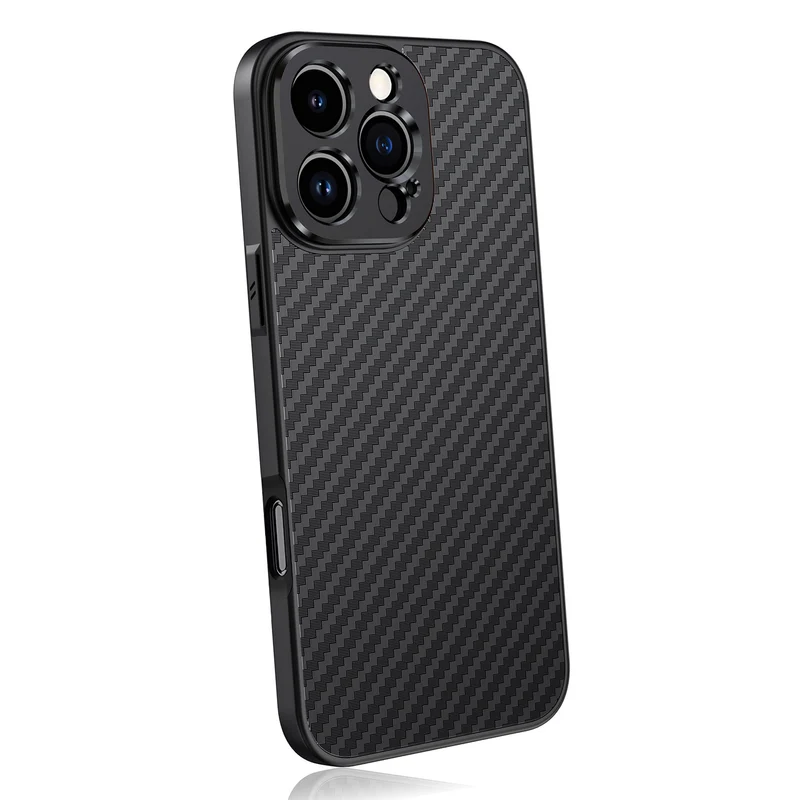 MOJOGEAR 17-mm-Objektivhülle für iPhone 16 Pro Max – Carbon