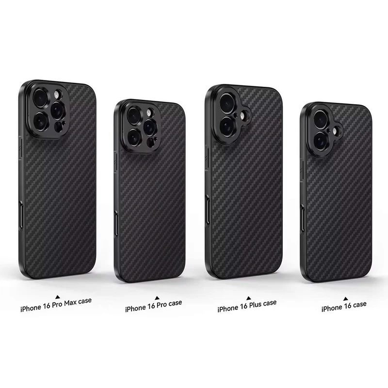 MOJOGEAR 17-mm-Objektivhülle für iPhone 16 Plus – Carbon
