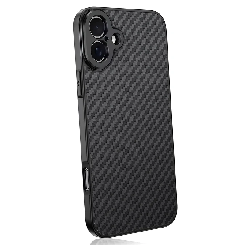 MOJOGEAR 17-mm-Objektivhülle für iPhone 16 Plus – Carbon