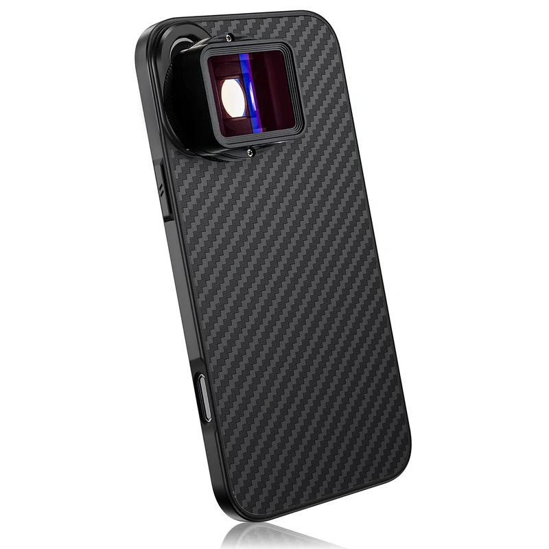 MOJOGEAR 17-mm-Objektivhülle für iPhone 16 – Carbon