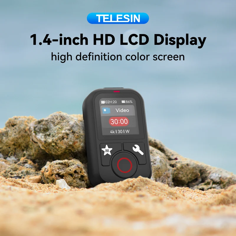 Telesin V2 Bluetooth-Fernbedienung für GoPro 13/12/11/10/9/8/Max – Wasserdicht