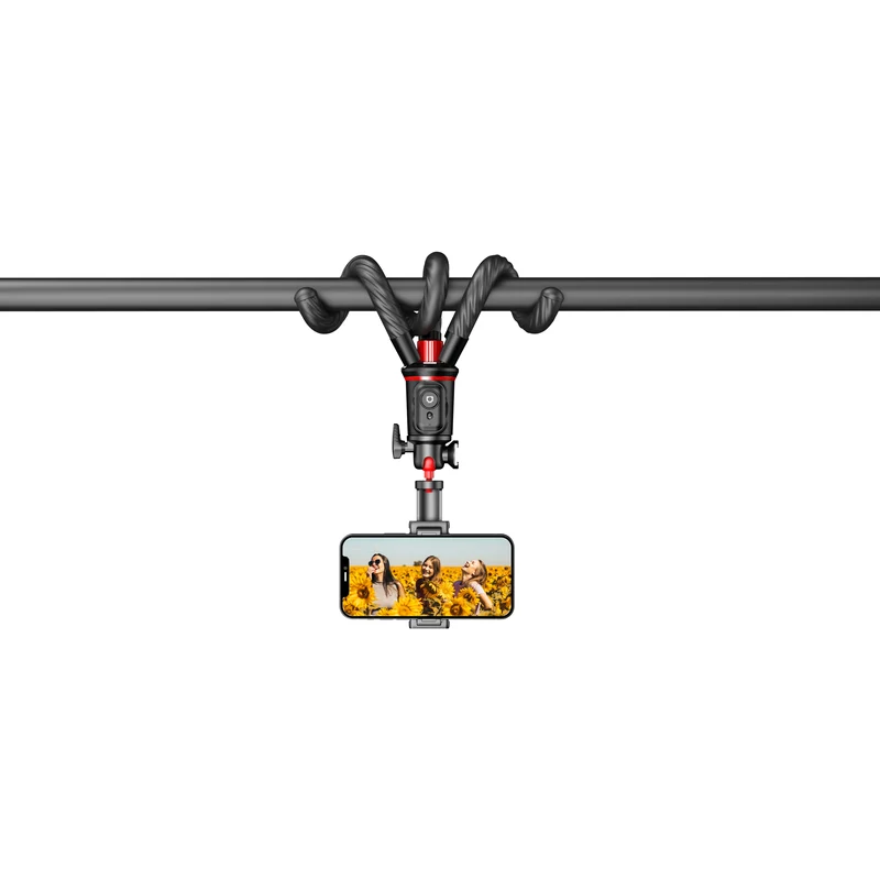 MOJOGEAR MG-TS1 Flexibles Selfie-Stick-Stativ mit Bluetooth-Fernbedienung
