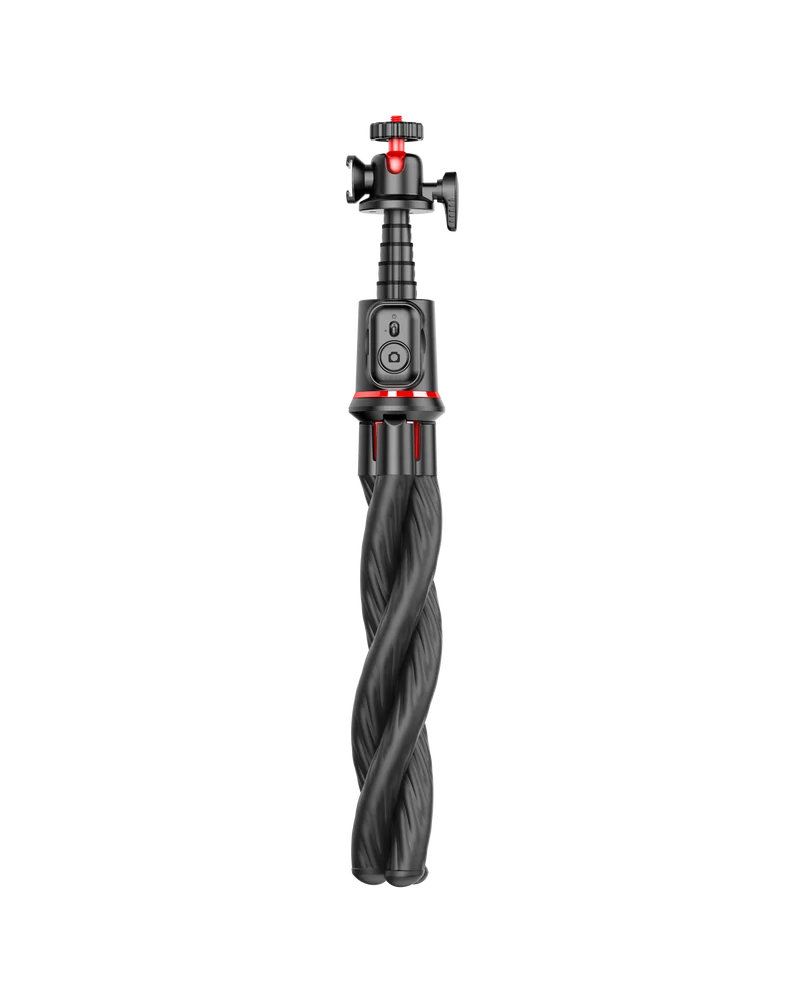 MOJOGEAR MG-TS1 Flexibles Selfie-Stick-Stativ mit Bluetooth-Fernbedienung