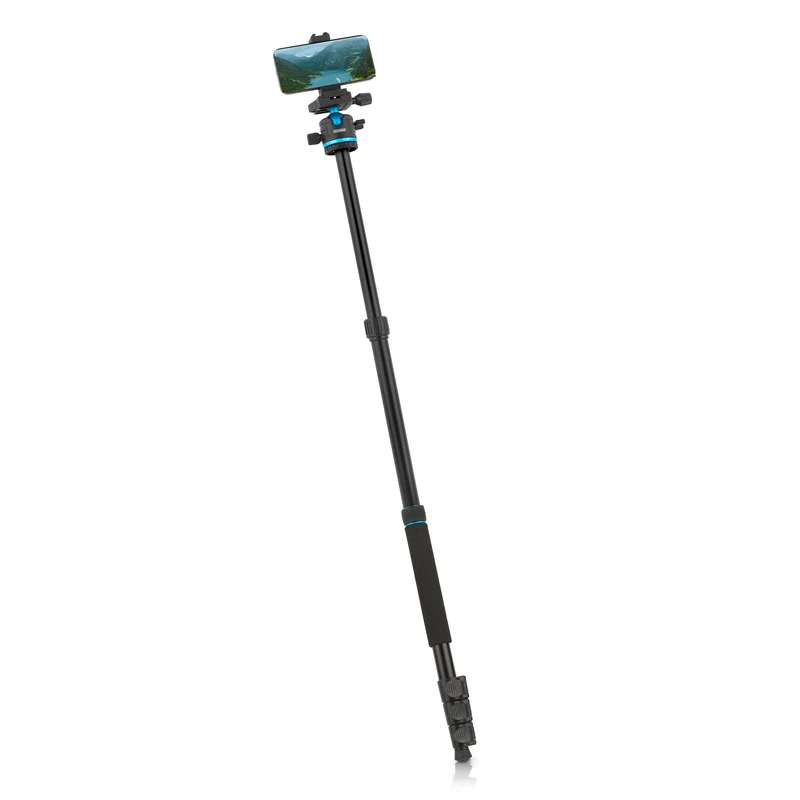 MOJOGEAR Swift Fotostativ 175 cm mit Einbeinstativ für Kamera und Smartphone