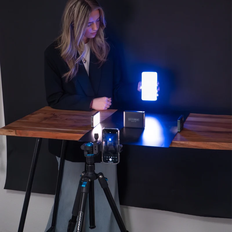 MOJOGEAR Swift Fotostativ 175 cm mit Einbeinstativ für Kamera und Smartphone