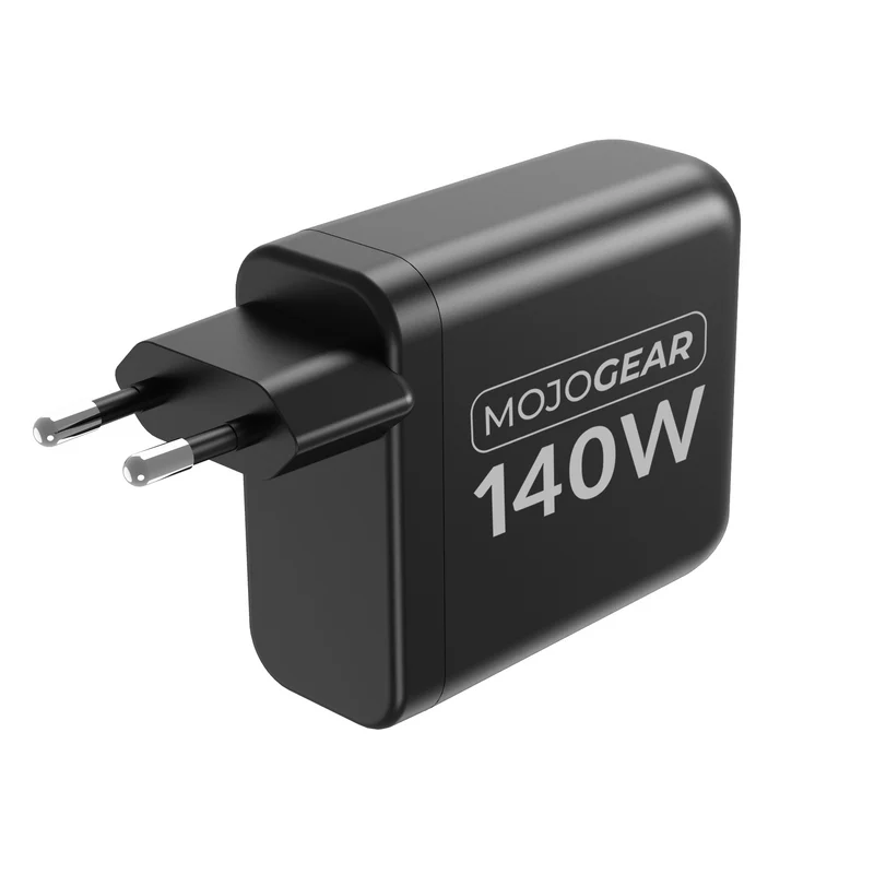 MOJOGEAR CHARGE+ 140 Watt Ladegerät mit USB-C auf USB-C Kabel 3 Meter | Passend für Samsung/iPhone 15/16