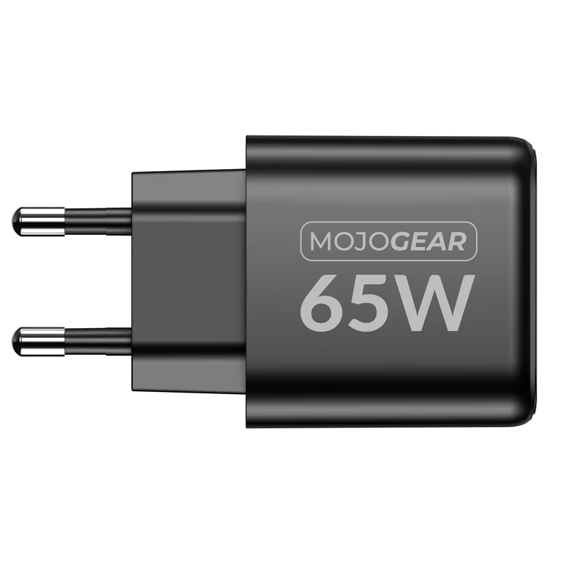 MOJOGEAR CHARGE+ 65W Schnellladegerät mit USB auf USB-C Kabel 3 Meter | Passend für Samsung/iPhone 15/16