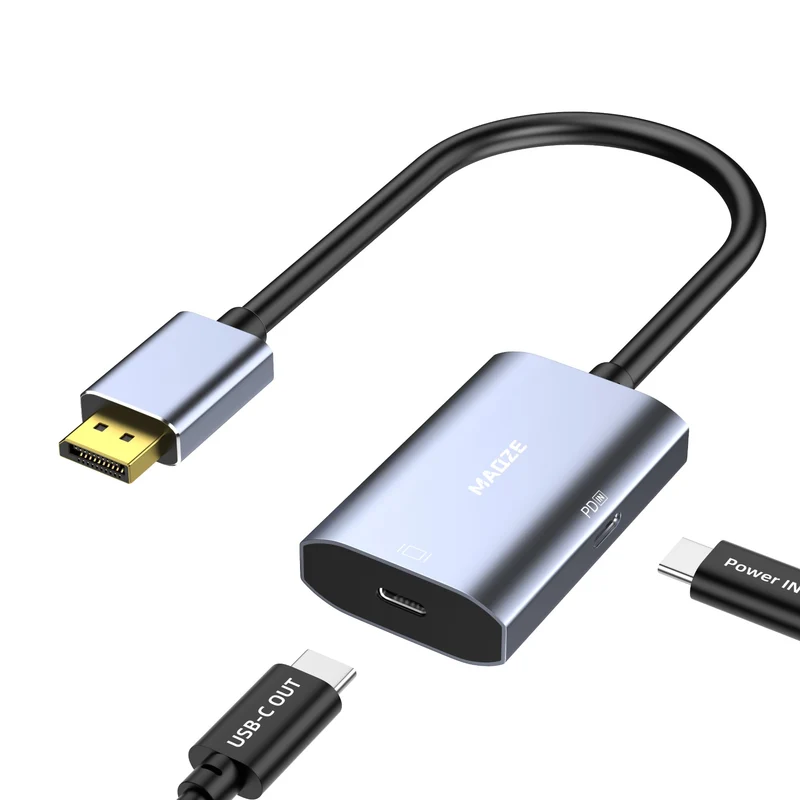 Maqze DisplayPort to USBC Adapter 8K@30Hz 4K@144Hz PD 65W 0.5m
