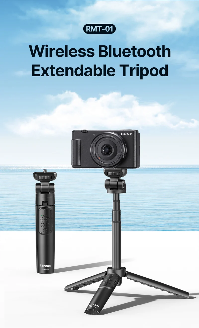 Ulanzi RMT-01 Selfie-Stick-Stativ mit Fernbedienung für Kamera/Smartphone