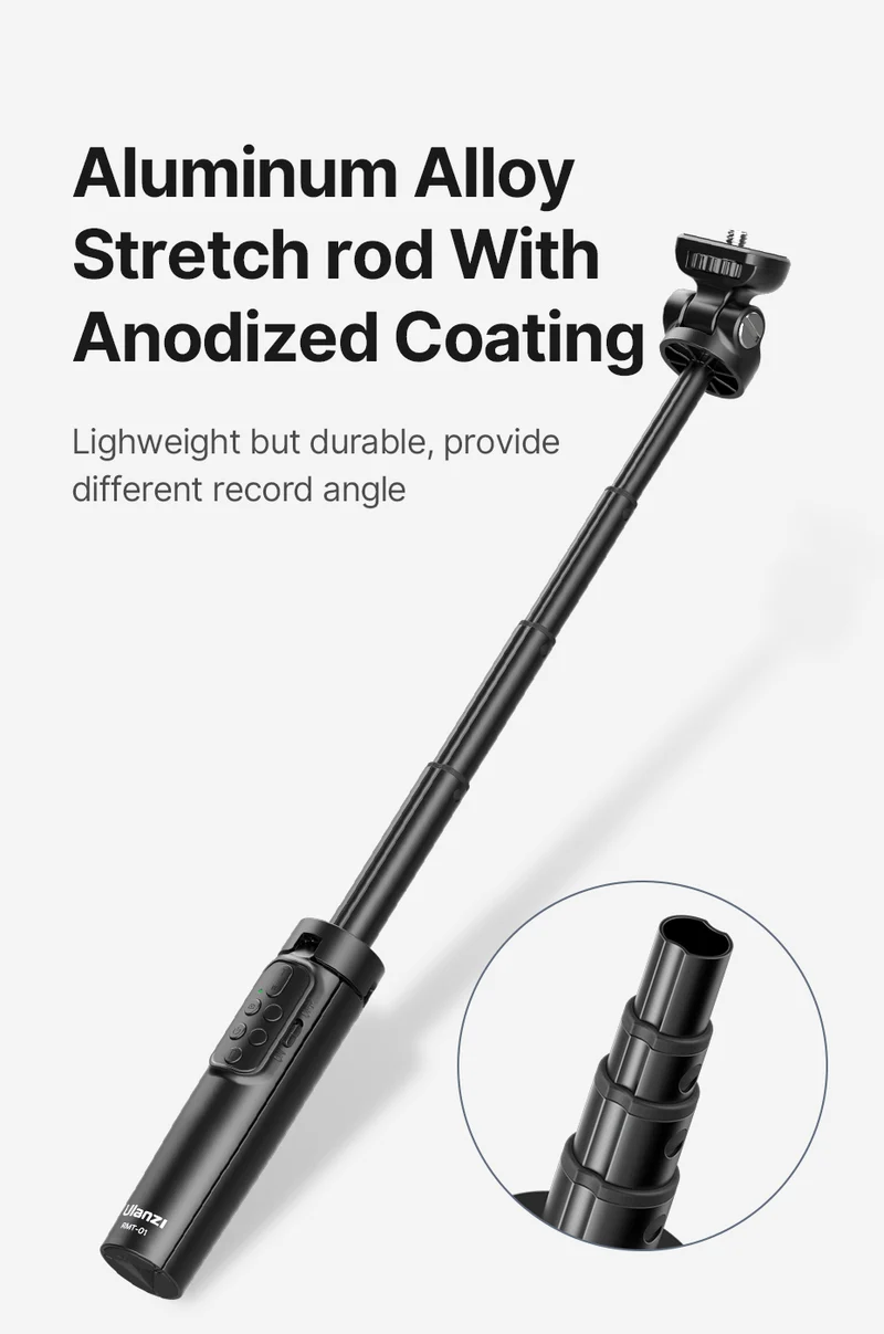 Ulanzi RMT-01 Selfie-Stick-Stativ mit Fernbedienung für Kamera/Smartphone