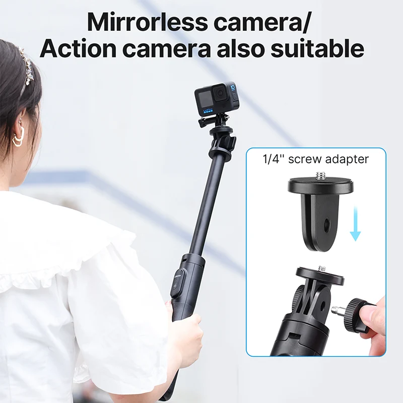 Ulanzi SK-03 Selfie Stick Stativ 1,6 m mit Bluetooth-Fernauslöser