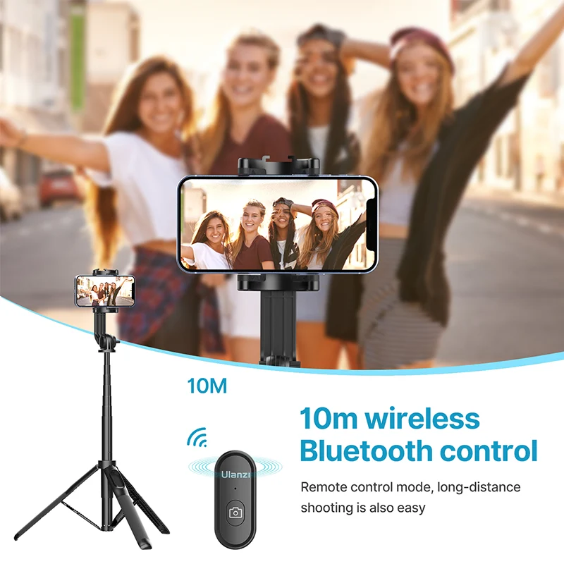 Ulanzi SK-03 Selfie Stick Stativ 1,6 m mit Bluetooth-Fernauslöser