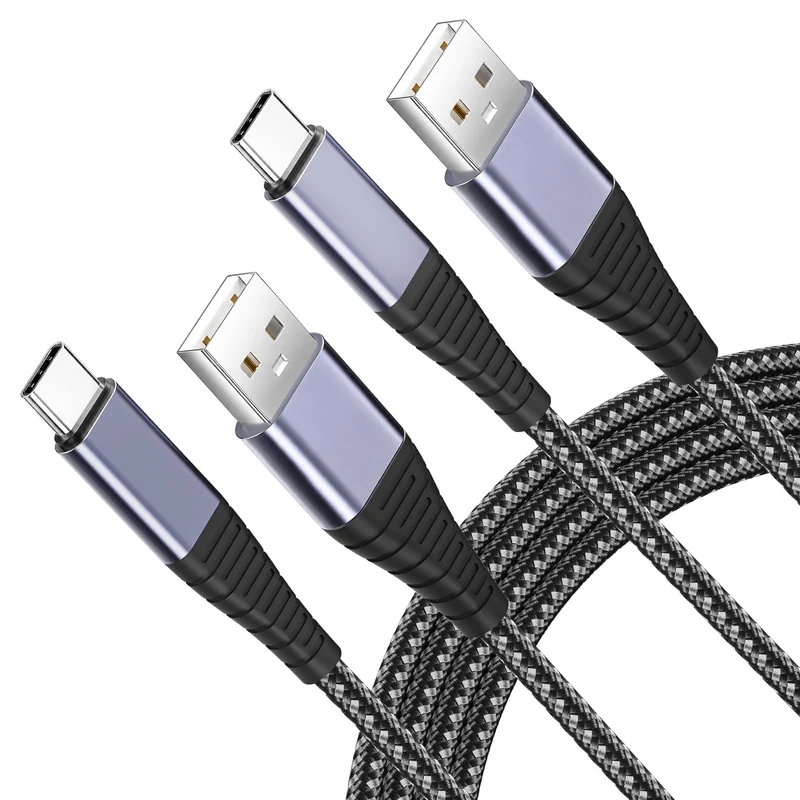 TISENPET USB C Cable 2Pack 6FT, 60W Fast Charging USB A to USB C Charger