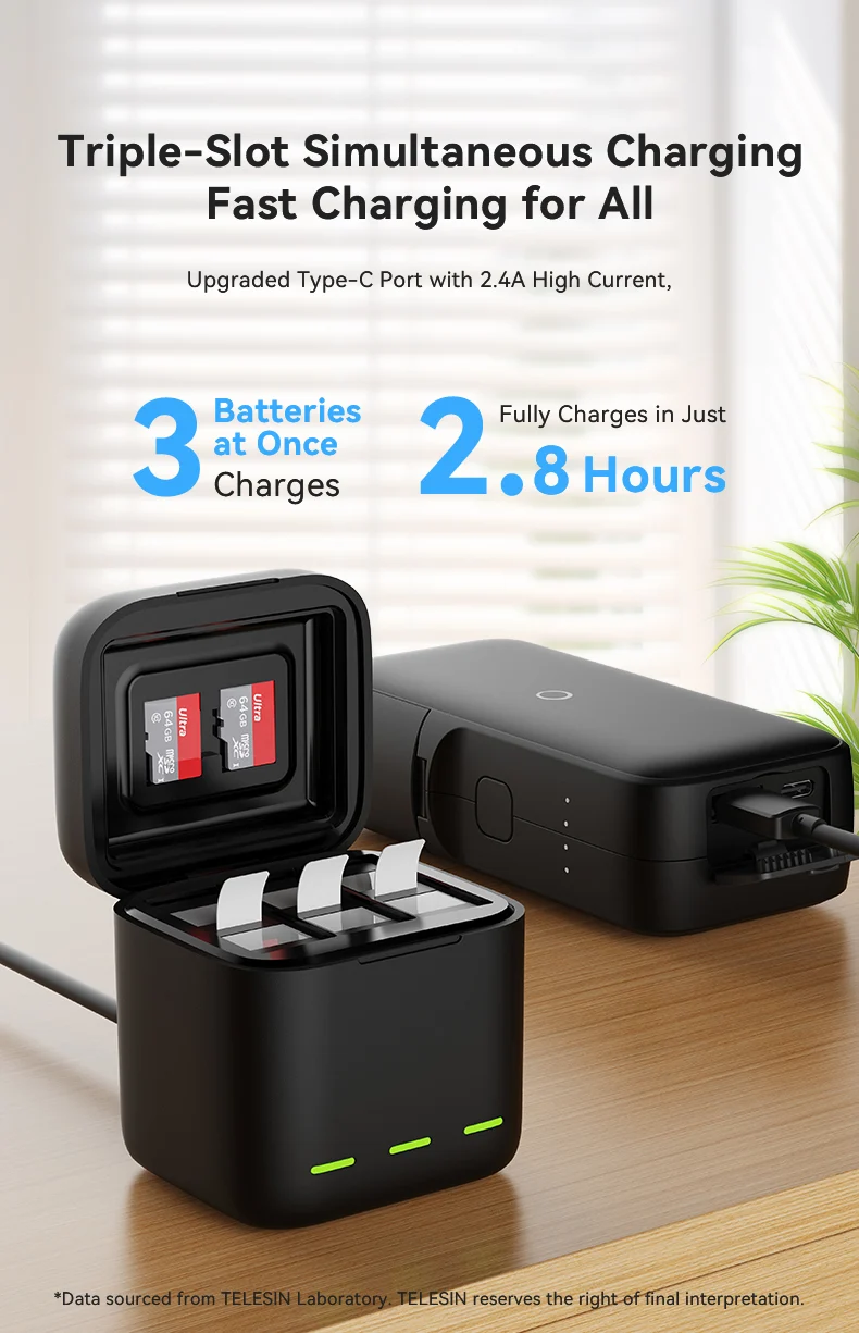 Telesin Akkuladebox für GoPro Hero 13