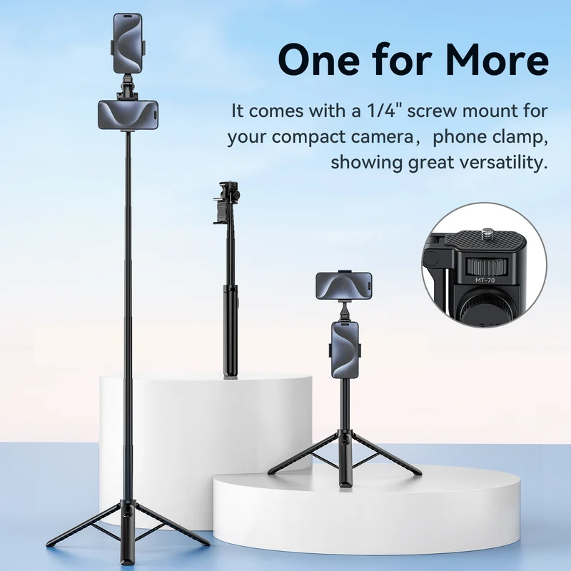 Ulanzi MT-70 Selfiestick-Stativ mit Bluetooth-Fernbedienung