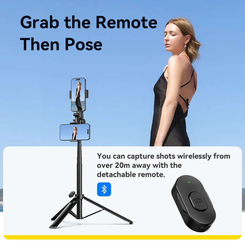 Ulanzi MT-70 Selfiestick-Stativ mit Bluetooth-Fernbedienung
