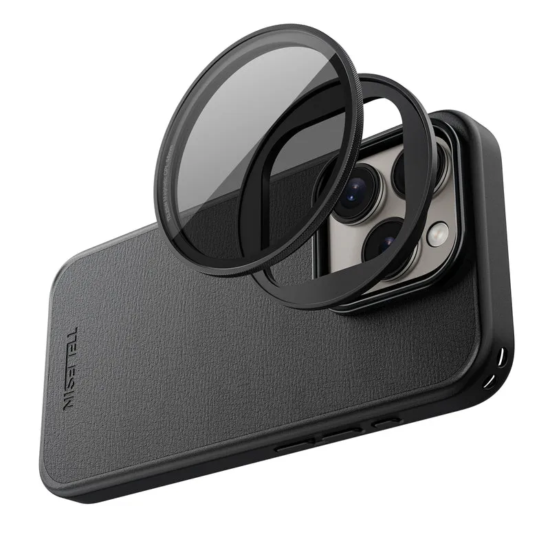 Telesin Objektivtasche mit Filterhalterung für iPhone 15 Pro