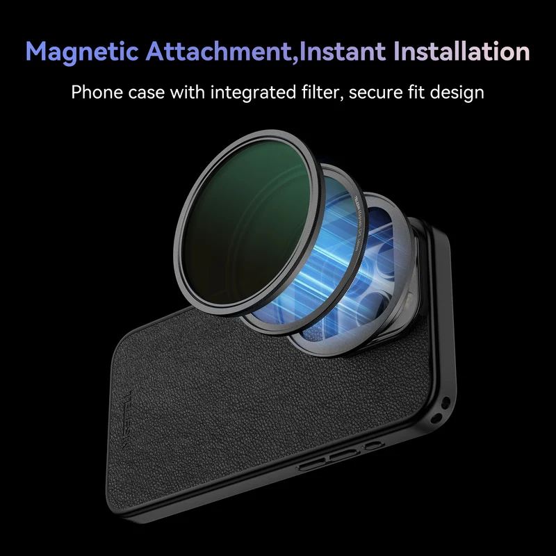 Telesin Objektivtasche mit Filterhalterung für iPhone 15 Pro