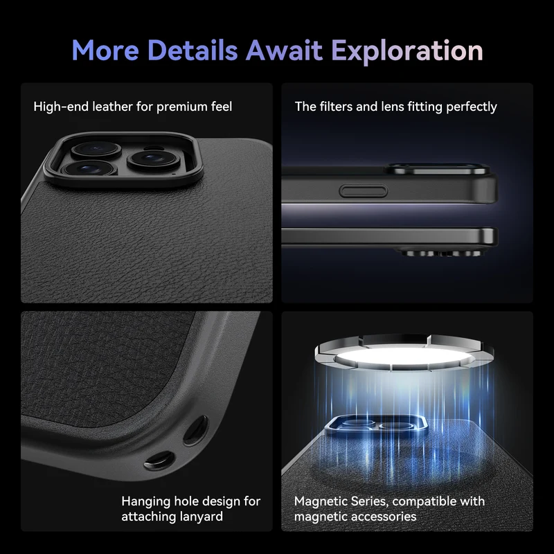 Telesin Objektivtasche mit Filterhalterung für iPhone 15 Pro
