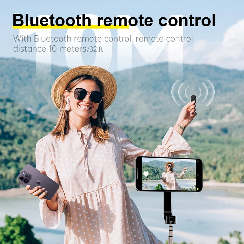 Telesin MINI Selfiestick-Telefonstativ – mit Magsafe und Fernbedienung