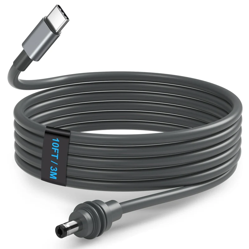 Starlink Mini Cable 10FT, Starlink Mini USBC to DC Power Cable Waterproof 18AWG USB TypeC to DC Power Cord for Starlinkmini Ac