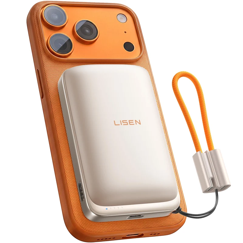 LISEN Magnetic Portable Charger Power Bank for iPhone 10000mAh