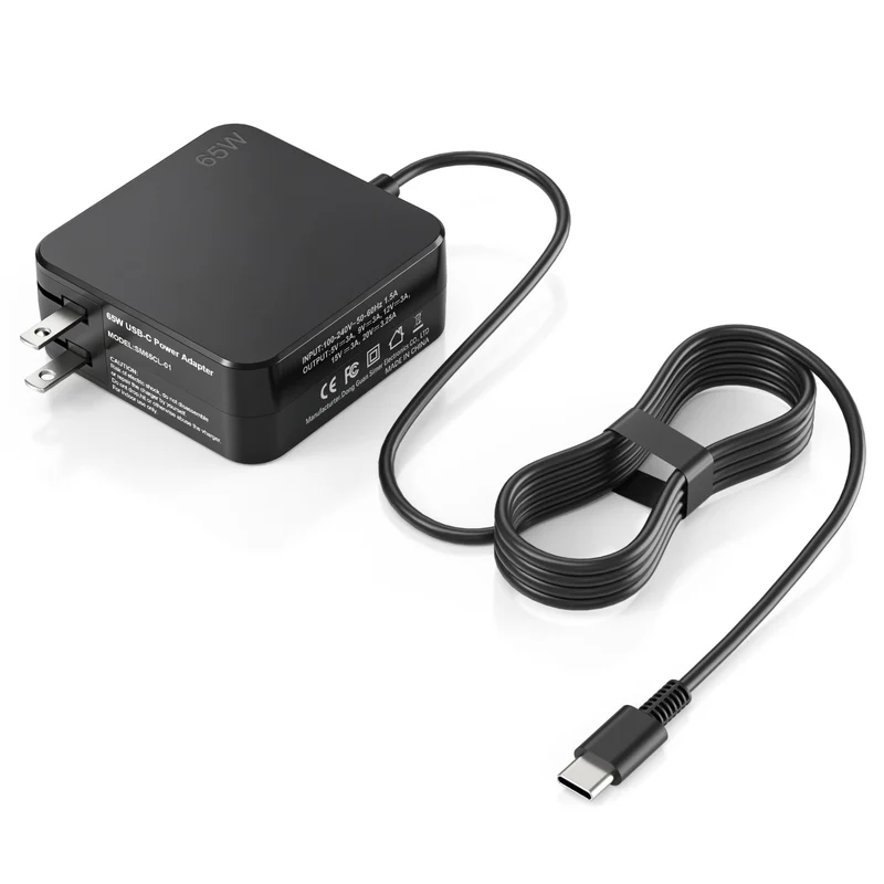 JPEOAYBI USBC 65W Wall Charger Power Adapter for Lenovo Laptop ThinkPad T14 T15 X1 X13 E15 T480s T490 Yoga 7i 9i Thinkbook 13s