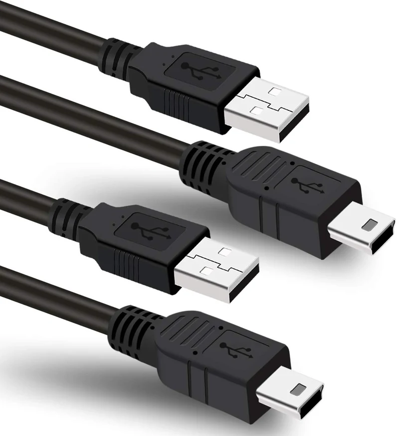 2 Pack 6ft USB Charger Power Cord for Garmin GPS Navigator Nuvi 57 52lm 55lmt 57lm 67lm 2557lmt 2589lmt 2599lmthd 2639lmt 2689lm