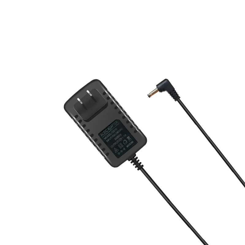 10 FT 12V 1A Power Supply Cord, Barrel Round Tip 3.5mm X 1.35 mm Charger, AC DC Adapter