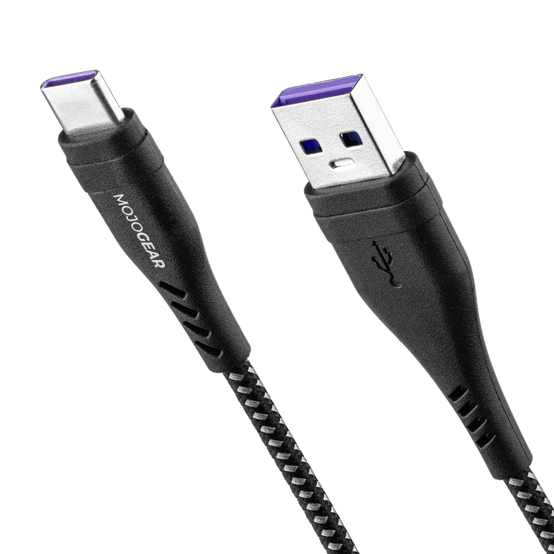 MOJOGEAR MINI EXTRA FAST 10.000 mAh Powerbank mit USB-C auf USB Kabel Extra Stark 3m