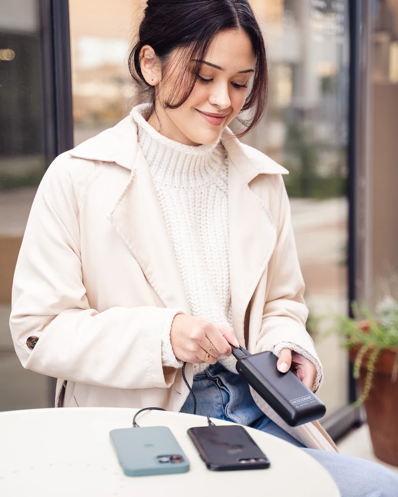 MOJOGEAR MINI XL 20.000 mAh EXTRA SCHNELLE Powerbank mit USB-C auf USB Kabel Extra Stark 3m