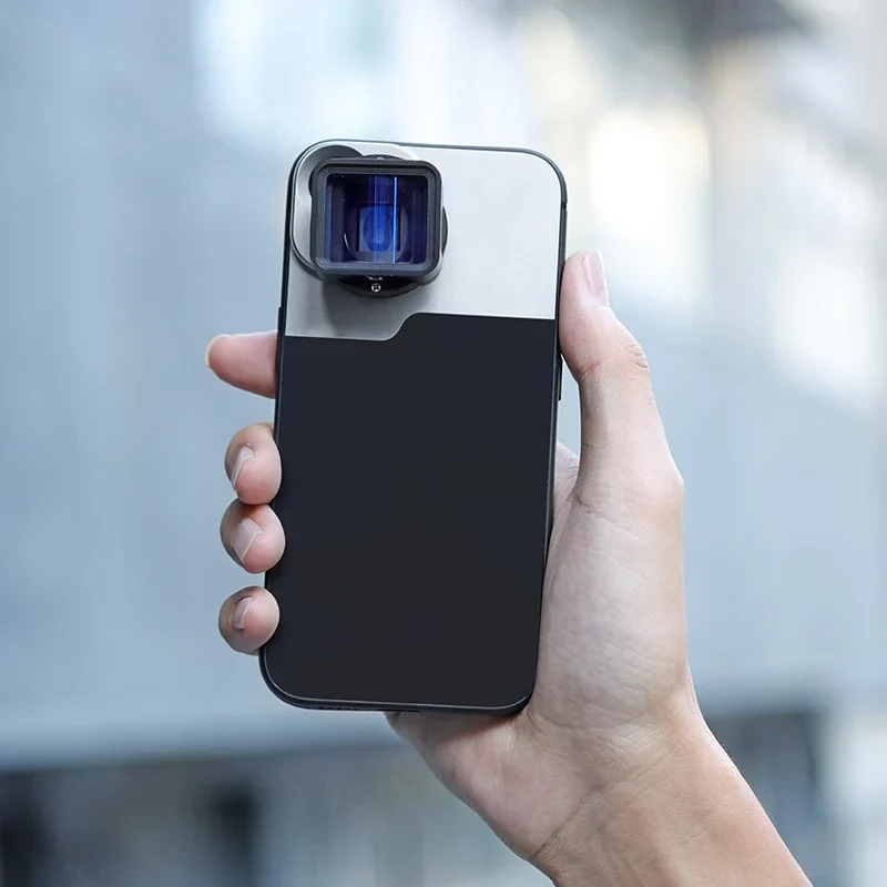 MOJOGEAR 17-mm-Objektivhülle für iPhone 13 und 14 – Schwarz/Grau – iPhone 13 Pro Max