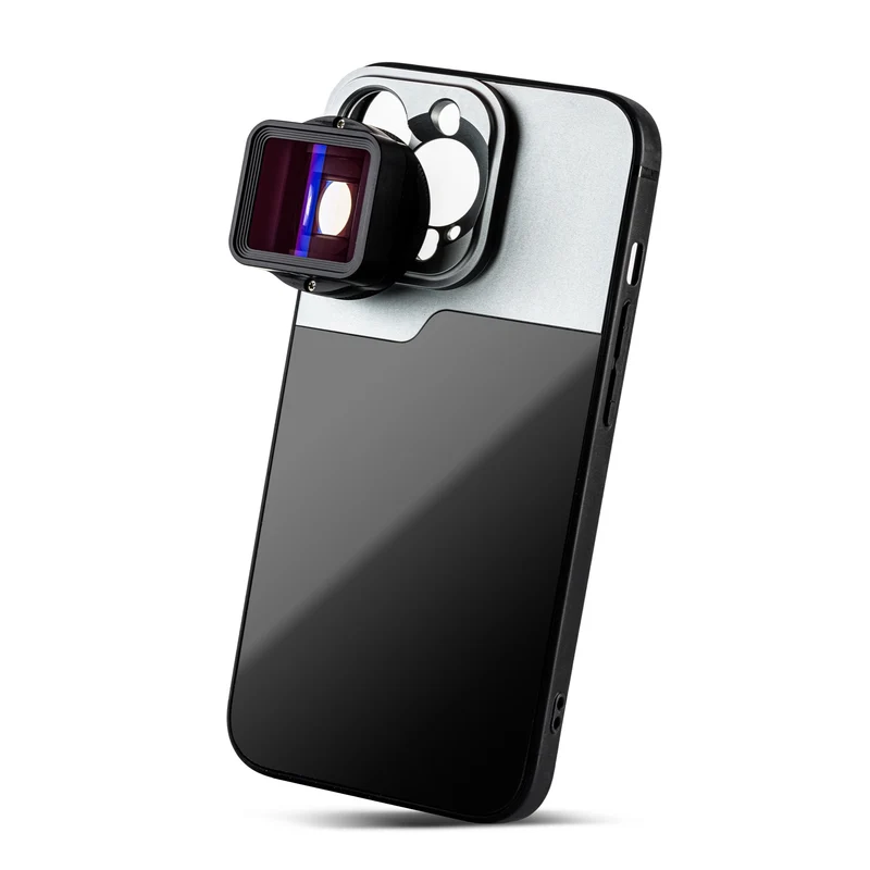 MOJOGEAR 17-mm-Objektivhülle für iPhone 13 und 14 – Schwarz/Grau – iPhone 13 Pro Max