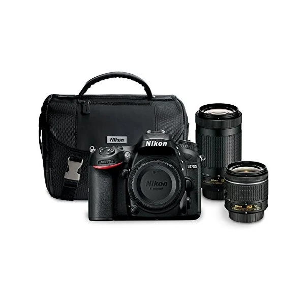 Nikon D7200 24 2 MP Dual Zoom Lens Kit with 3 2 LCD Black