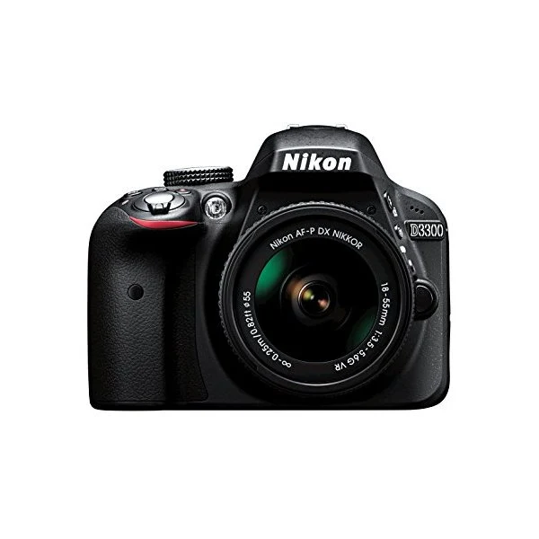 Nikon D3300 w AF P DX 18 55mm VR Digital SLR Black
