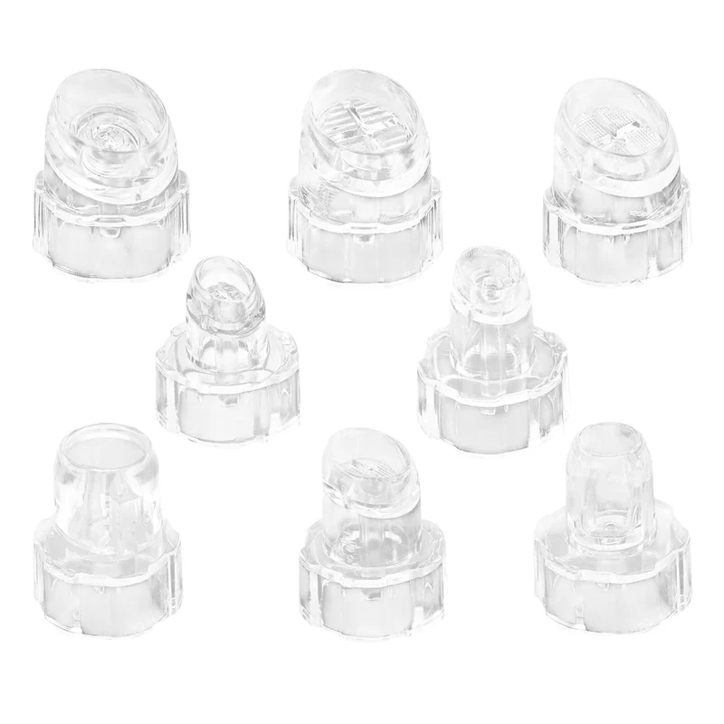 8 Pcs Facial Machine Replacement Tips Hydro Dermabrasion Tips for Skin Care Suction Device Water Facial Cleaning Heads,1.65cm/