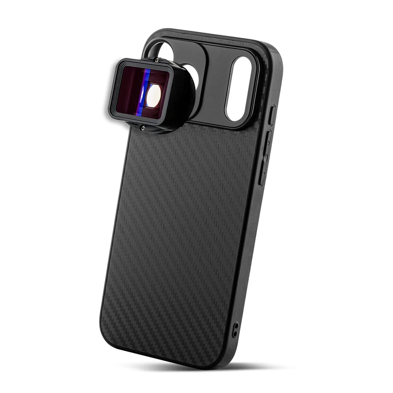 MOJOGEAR 17mm Objektivhülle für iPhone 17 Pro Max – Carbon