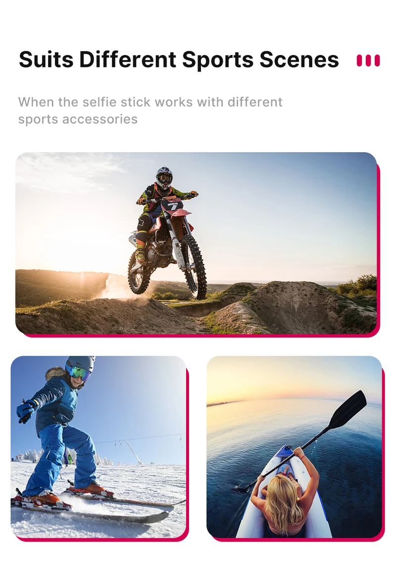 Ulanzi MT-58 Unsichtbarer Selfie-Stick für Insta360 - 121cm