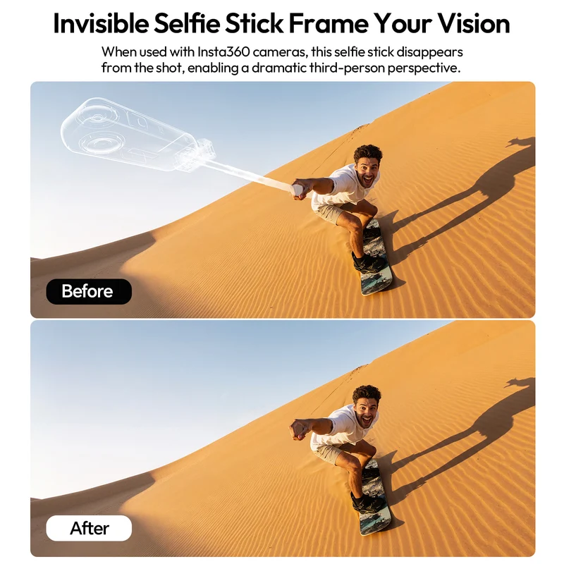 Ulanzi MT98 Faltbarer Invisible Selfie-Stick für Insta360