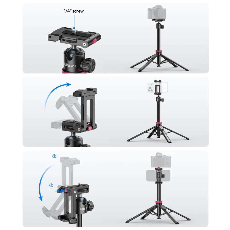 Ulanzi MT-44 B 2-in-1 Selfie-Stick Stativ 150cm + Fernbedienung