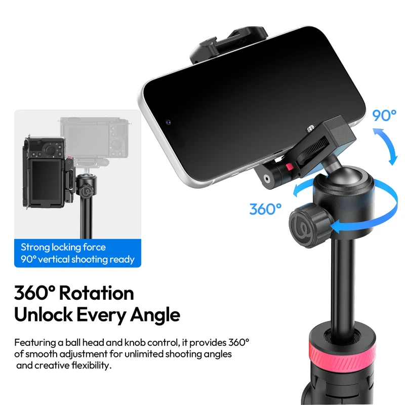 Ulanzi MT-44 B 2-in-1 Selfie-Stick Stativ 150cm + Fernbedienung