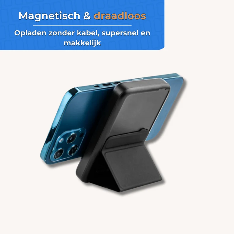 MOJOGEAR Kabellose MagSafe Powerbank 10.000 mAh – Schwarz