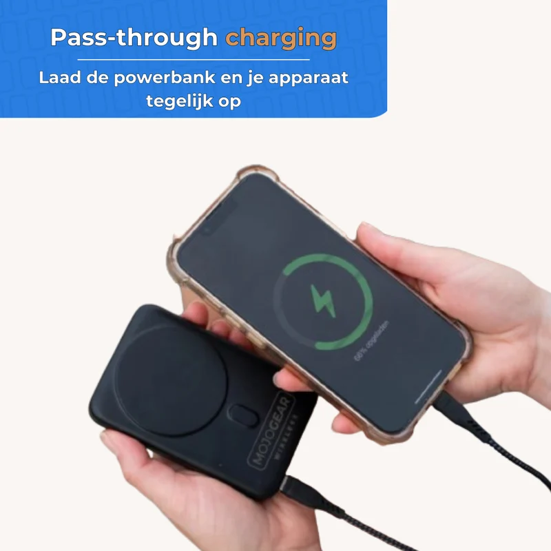 MOJOGEAR Kabellose MagSafe Powerbank 10.000 mAh – Schwarz